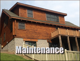  Hoskinston, Kentucky Log Home Maintenance